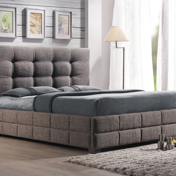 serene king size bed in ash