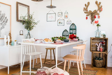 Mesa de Navidad de estilo nórdico
