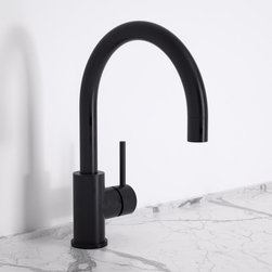 Giro Single Lever Kitchen Mixer Tap Matte Black - Kitchen Taps