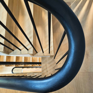 Project #115 | Staircase with Continuous Rail System Without Newels
