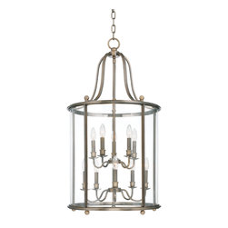 Hudson Valley - Mansfield 10 Light Pendant - Distressed Bronze - Pendant Lighting