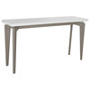Foster Retro Lacquer Floating Top Console White/ Grey