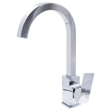 Reid Single Handle Bar Faucet with Square Spout, Chrome