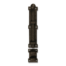 Dark Bronze  Slide Bolt for Use  as a Cane Bolt (70-300-cane) - Door Hardware