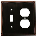 Cosmas - Cosmas Decorative Wall Plates/Outlet Cover, Oil Rubbed Bronze, 44000 Series - Heavy duty cast metal contruction