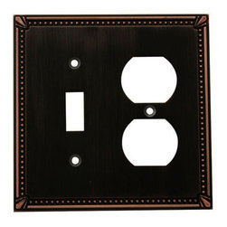Cosmas - Cosmas Decorative Wall Plates/Outlet Cover, Oil Rubbed Bronze, 44000 Series - Switch Plates And Outlet Covers