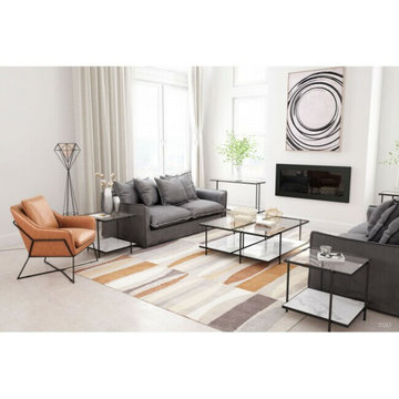 Modern Glass and Lucite Side End Tables