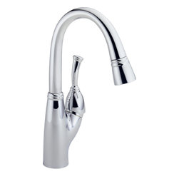 Delta Allora&reg; Single Handle Pull-Down Bar/Prep Faucet - Bar Faucets