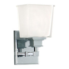 1-Light Wall Sconce, 5"x9.5" Polished Chrome