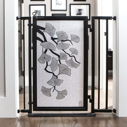 Fusion Gates - Fusion Gate with Ginkgo in Platinum Design - Dog Gates