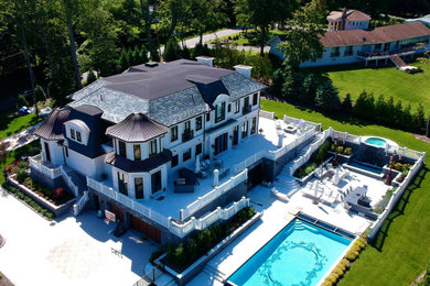 Example of an exterior home design in New York