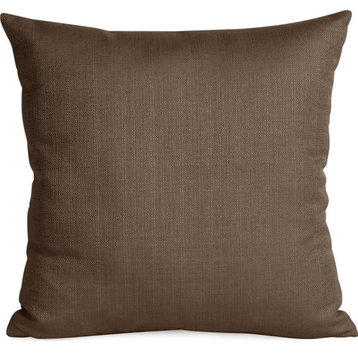 HOWARD ELLIOTT STERLING Pillow Throw Square 20x20 Chocolate Brown