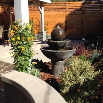 Sphere Water Feature with Two-Tier Bowls