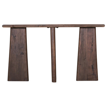 Lasso Wood Brown Rectangular Console Table