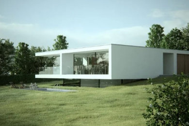 Inspiration for a nautical house exterior in Kent.