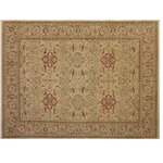 Bareens Designer Rugs - Turkish Knotted Istanbul Chrystal Gray/ Gray Wool Rug - 9'3'' x 11'10'' - Designed with a mesmerizing intricate traditional motif this glorious hand knotted rug is a masterpiece that will fill any space with sophistication and grace. An exhilarating color pallet with an elaborate design, this masterpiece features luxurious hand spun wool with all vegetable dyes to add comfort and style to your decor. The design, color and beautiful chromatic composition with a sheen in traditional and transitional designs, exude beauty, elegance and quality make this rug a masterpiece of its own.