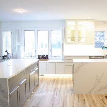 Stunning Calacatta Venice Quartz Countertop Waterfalls