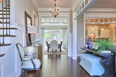 Example of an eclectic entryway design in Other