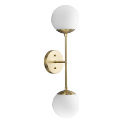 Progress Lighting - Haas Collection 2-Light Mid-Century Modern Wall Sconce - Wall Sconces