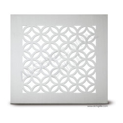 Architectural Grille - PERFORATED GRILLE: #222 - CIRCLE LINK - Registers Grilles And Vents