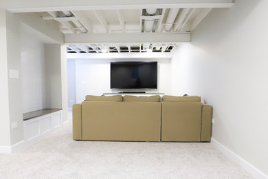 Example of a basement design in Chicago