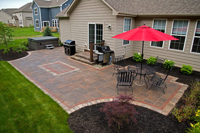 Inspiration for a mid-sized timeless backyard patio remodel in Indianapolis with no cover
