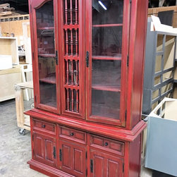 Dining Room Hutch Re-Finish - Bookcases