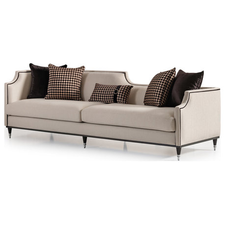 La Francaise Mansion Sofa Cafe au Lait/Black