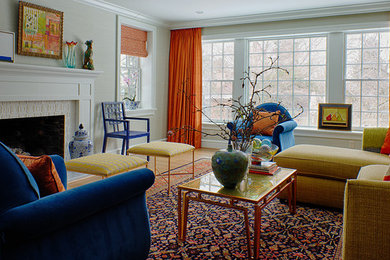 Inspiration for a transitional living room in Philadelphia.