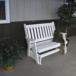 Poly Traditional Gliding Bench - Patio Furniture And Outdoor Furniture