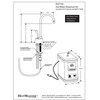 CO139 Instant Hot Water Dispenser, Tank, Filter and Flanges, Satin Nickel
