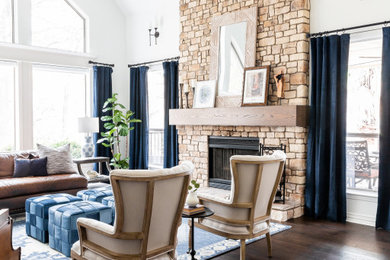Example of a classic living room design in Dallas