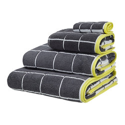 House by John Lewis Grid Hand Towel - Bathroom Cabinets & Shelves