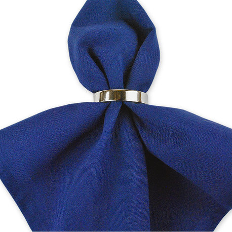Silver Circle Napkin Ring Set/6