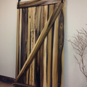 Purple Poplar Sliding Barn Door