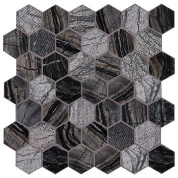 MSI SMOT-2HEX 2" x 2" Hexagon Mosaic Tile - Varied Marble Visual - Henley