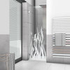 Hinged Alcove Shower Door With Fish Design, Non-Private, 24"x75" Inches, Left