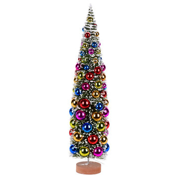 Vickerman Ls203224 24" Green Artificial Christmas Tree, Multi-Colored Ornament