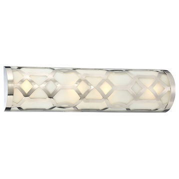 Libby Langdon for Crystorama 1 Light Polished Nickel Bath Fixture