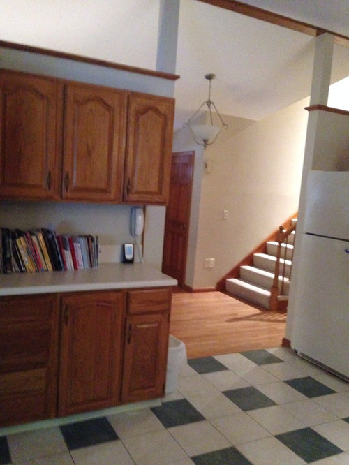 Oak Doors And White Trim