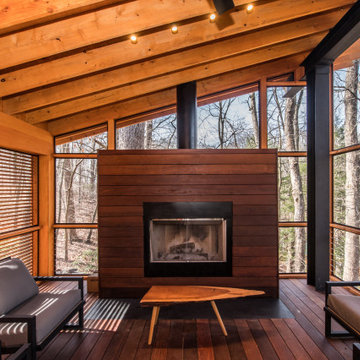 Bethesda, MD Modern Industrial Screen Porch