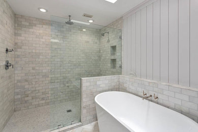 Example of a transitional bathroom design in Jacksonville