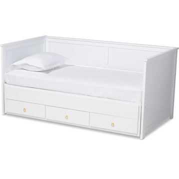 Thomas Expandable Daybed - White, Gold, Twin