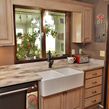 Cottonwood Maple Galley Kitchen. Haas Lifestyle Collection