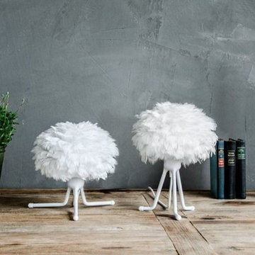 lamparas plumas