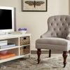Lincoln Tufted Arm Chair Taupe