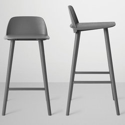 Dark Grey Nerd Bar Stool by David Geckeler for Muuto - Bar Stools And Counter Stools