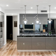 Glossy cabinets