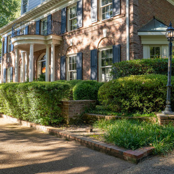 Colonial Exterior East Memphis Home