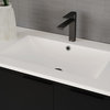 The Bradford Bathroom Vanity, Black, 36", Single Sink, Freestanding